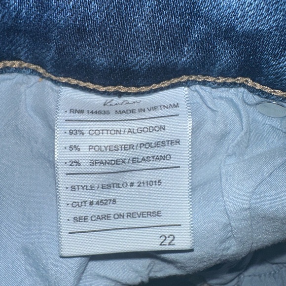 KanCan‎ Skinny Mid Rise Frayed Hem Jeans Medium Wash Women’s Plus Size 22 - Picture 5 of 7